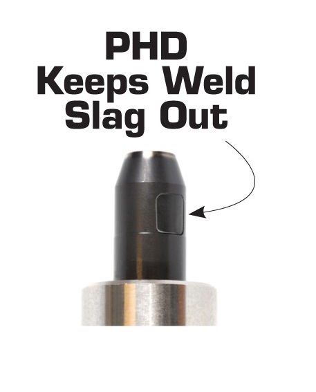 PHD PLK Pin Clamps Keep Weld Slag Out