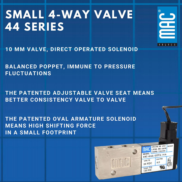 Small 4 way valve